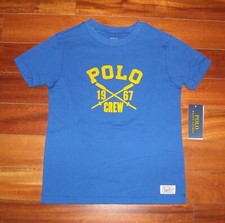 NWT Boy's Polo Ralph Lauren Polo Crew T- Shirt Size 5 Color Blue 40