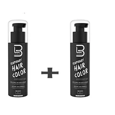 Level 3 Temporary Beard Color 2 pack - For Black Hair Beards