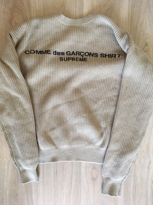 supreme cdg knit sweater
