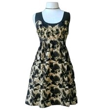 Urban Outfitters Kimchi Blue Green Gray Black Floral Print Dress Women's Size 0