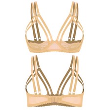 Women Sexy Lace Open Nipple Bra Underwear Push Up Underwired Shelf Bra Lingerie