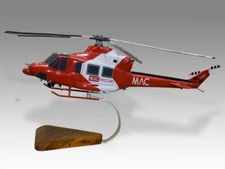Bell 412 MAC Rescue Desk Wood Helicopter New Model Large Scale 1/32