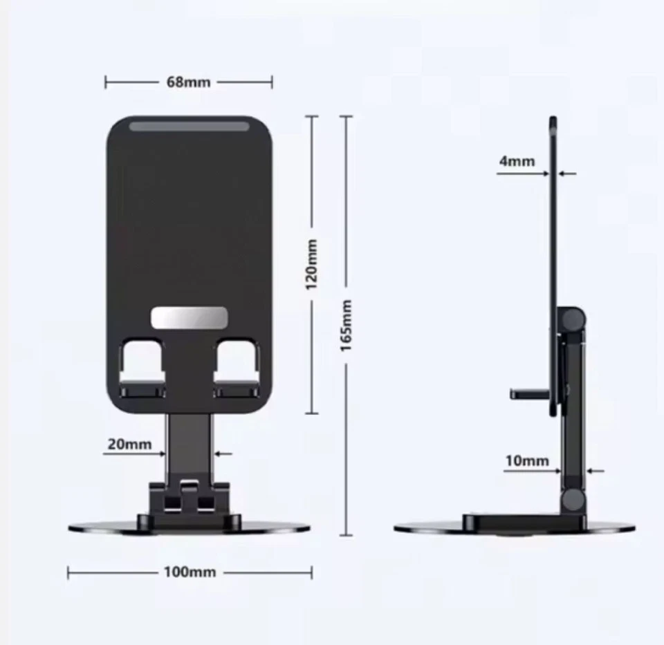 Adjustable Phone Stand, Foldable Holder For Mobile Phones and Tablets - Image 2 of 4