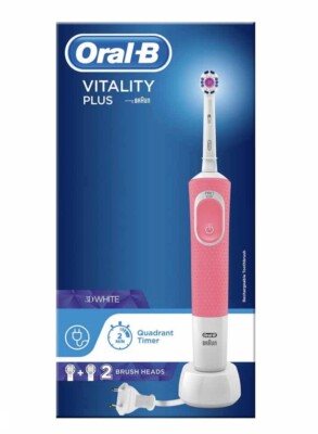 Oral-B Vitality Plus 3D White Elektrische Wiederaufladbare Zahnbürste