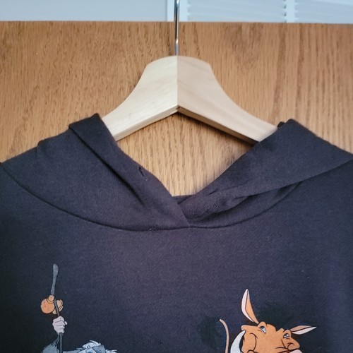 DISNEY THE LION KING Women's Junior's Hooded Lightweight Sweatshirt Black L - Picture 5 of 7