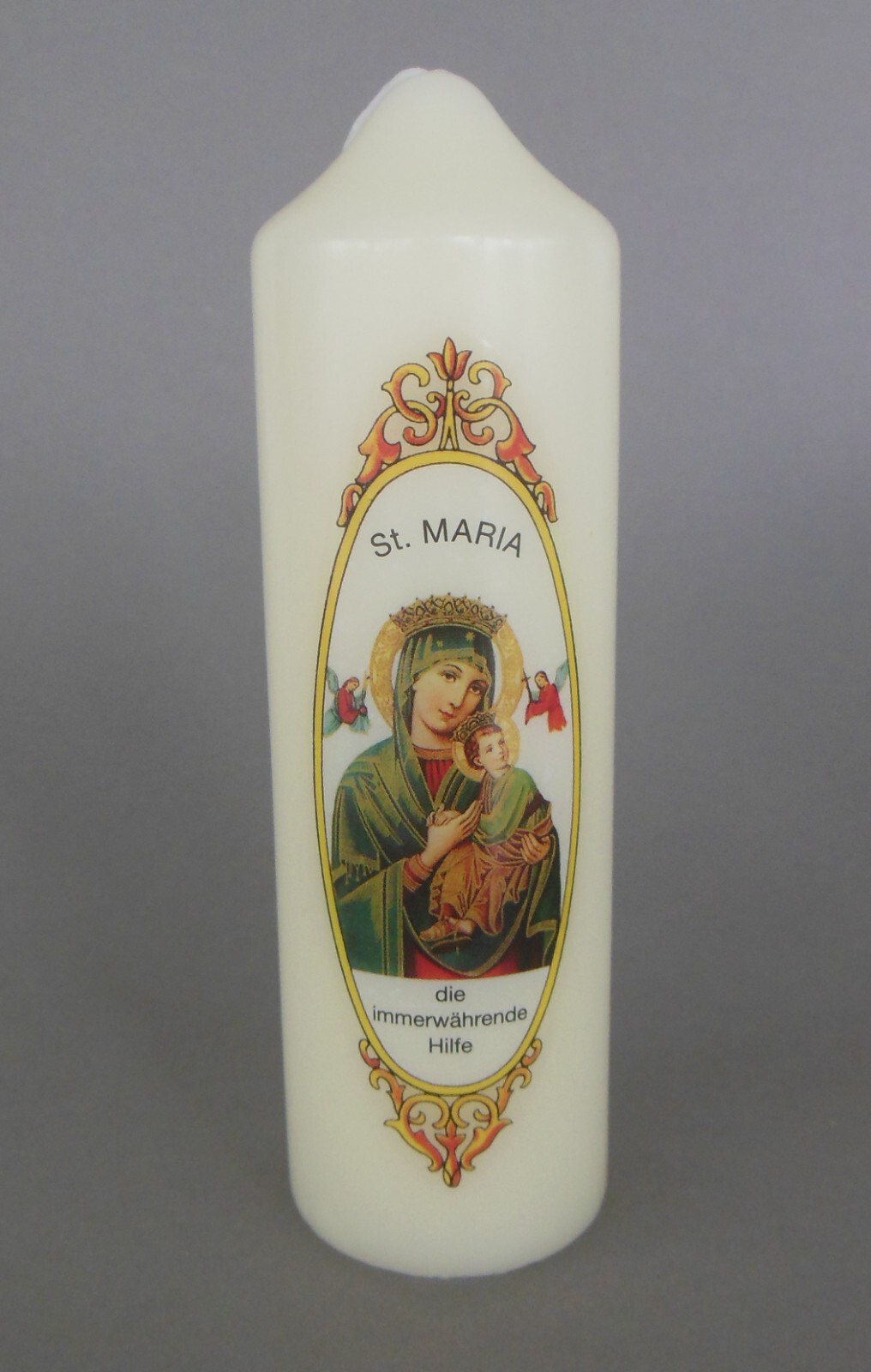 Kerze Mutter Gottes "Heilige Maria die immerwährende Hilfe" 16 cm hoch NI 8488