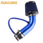 Universal 3 "76mm Cold Air Intake Filter Kit w/Induction Pipe Power Flow Hose Us