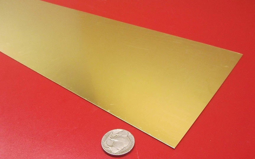 Barra plana de latón 260 .025" de grosor x 6.0" de ancho x 36" de largo Foto 4 de 4