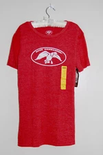 NWT Duck Commander Women's Red Weathered SS Logo Tee sz L