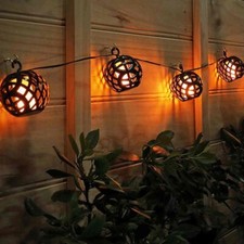 Elan Solar Flame Lantern Lights Pk 8 Flicking Flame  c5