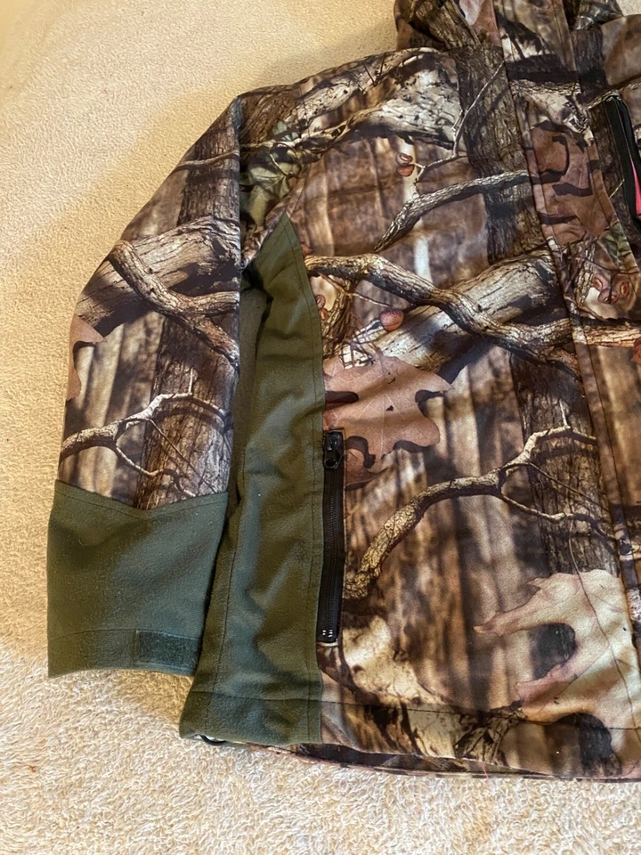 Yukon Gear Removable Fleece Camo Hunting Jacket Coat Women's Medium Pink Lining - Image 2 of 4