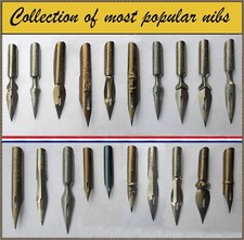 Collection of 20 popular most sold nibs e.g. Hunt 404, Tremplin, Chicago