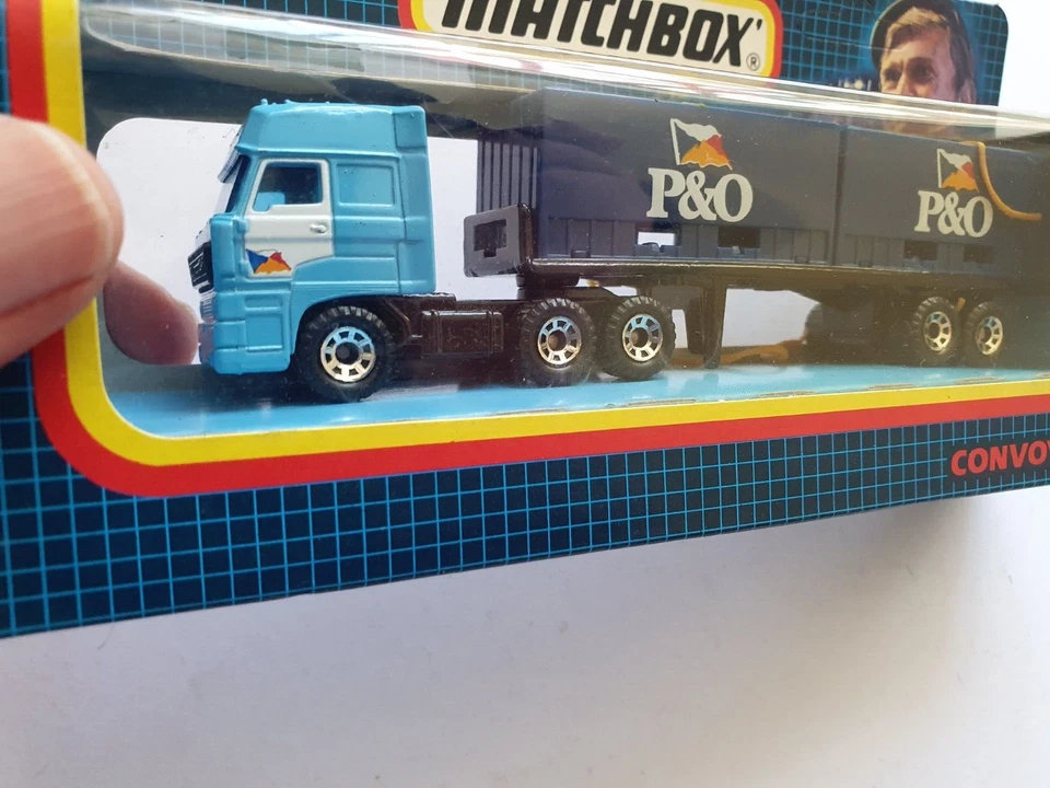 MATCHBOX CONVOY CY-26 DAF DOUBLE CONTAINER TRUCK P&O MINT UNPUNCHED UNLABELLED - Image 4 of 4