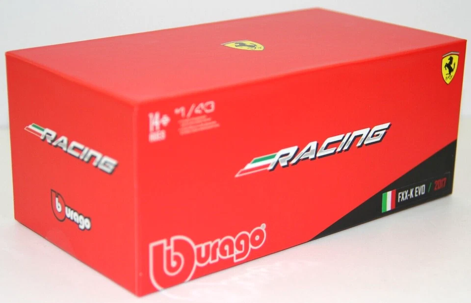 BURAGO F. RACING 1:43 AUTO FXX-K EVO 2017 BIANCO 18-36831 - Immagine 2 di 2