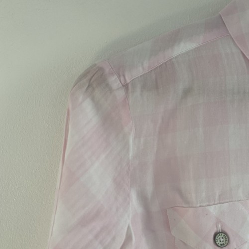 Camisa BROOKS BROTHERS Mujer UK 10 US 4 Rosa Blanco Cuadros Manga Larga EE. UU. - Imagen 11 de 15