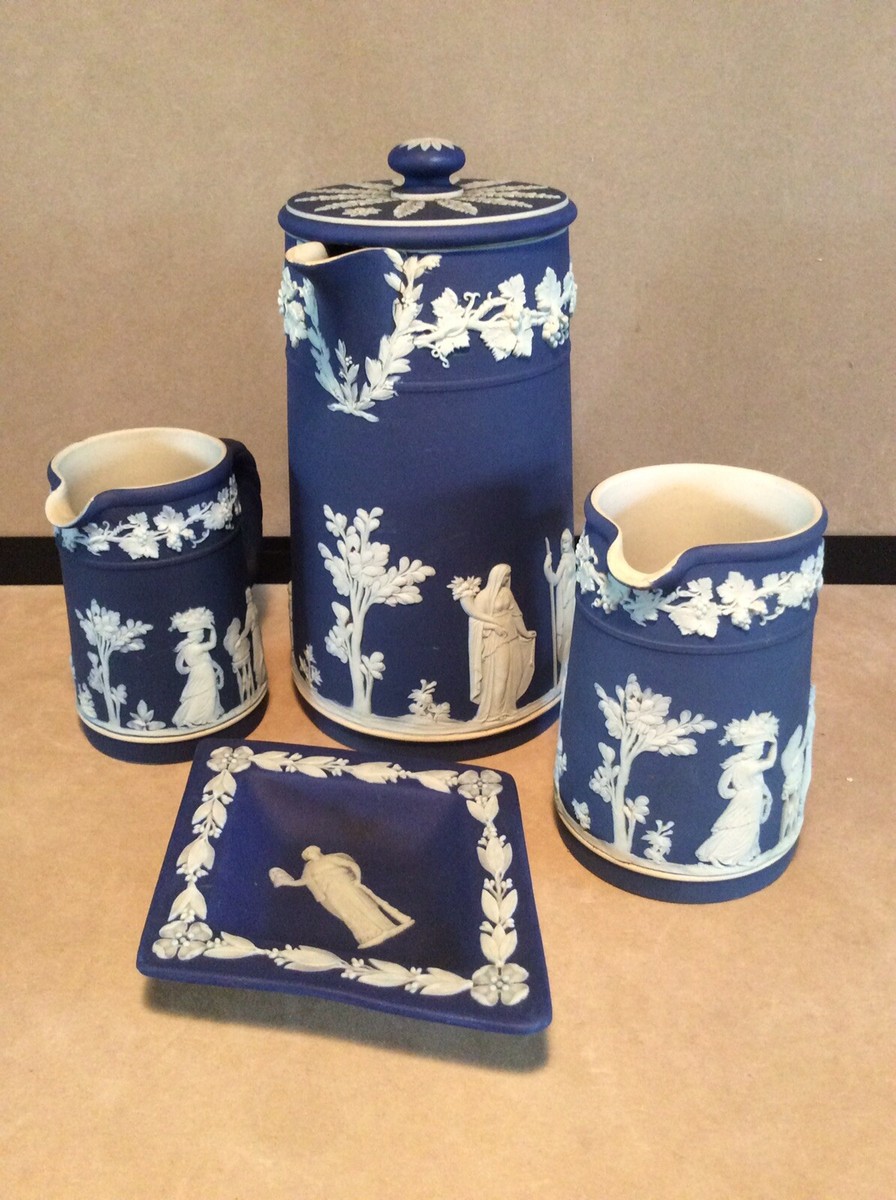 超お買得‼️ Jasperware Blue Collection Vintage Wedgwood Blue Jasperware Lot | eBay