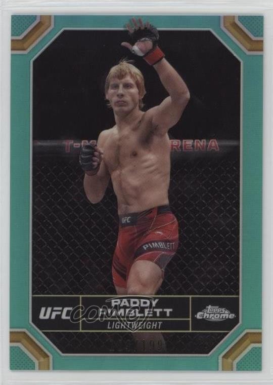 2024 Topps Chrome UFC Aqua Refractor /199 Paddy Pimblett #151 1aj