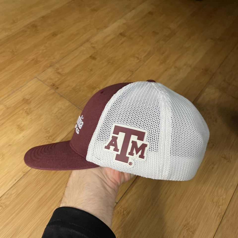 Columbia PFG Texas A&M Aggies Malla Flex Elástica L/XL Gorra Ajustada NCAA EN MUY BUENA CONDICIÓN Foto 3 de 4