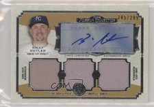 2013 Museum Collection Signature Swatches Triple Relics Billy Butler Auto gh4