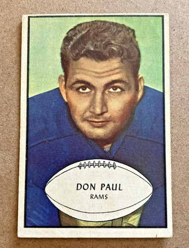 Don Paul #47 1953 Bowman card
