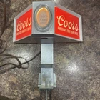 1970s Coors Banquet Beer Display Light Table Bar Top Sign 8.5”x4" Vintage Works!
