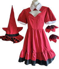 Halloween Dress Up Red Costume Women Clothing Medium Holiday Theater Play