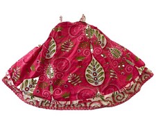 Jelly the Pug Dress 12 Months Pink Floral Leaf Tiered Ruffles Sundress Tie