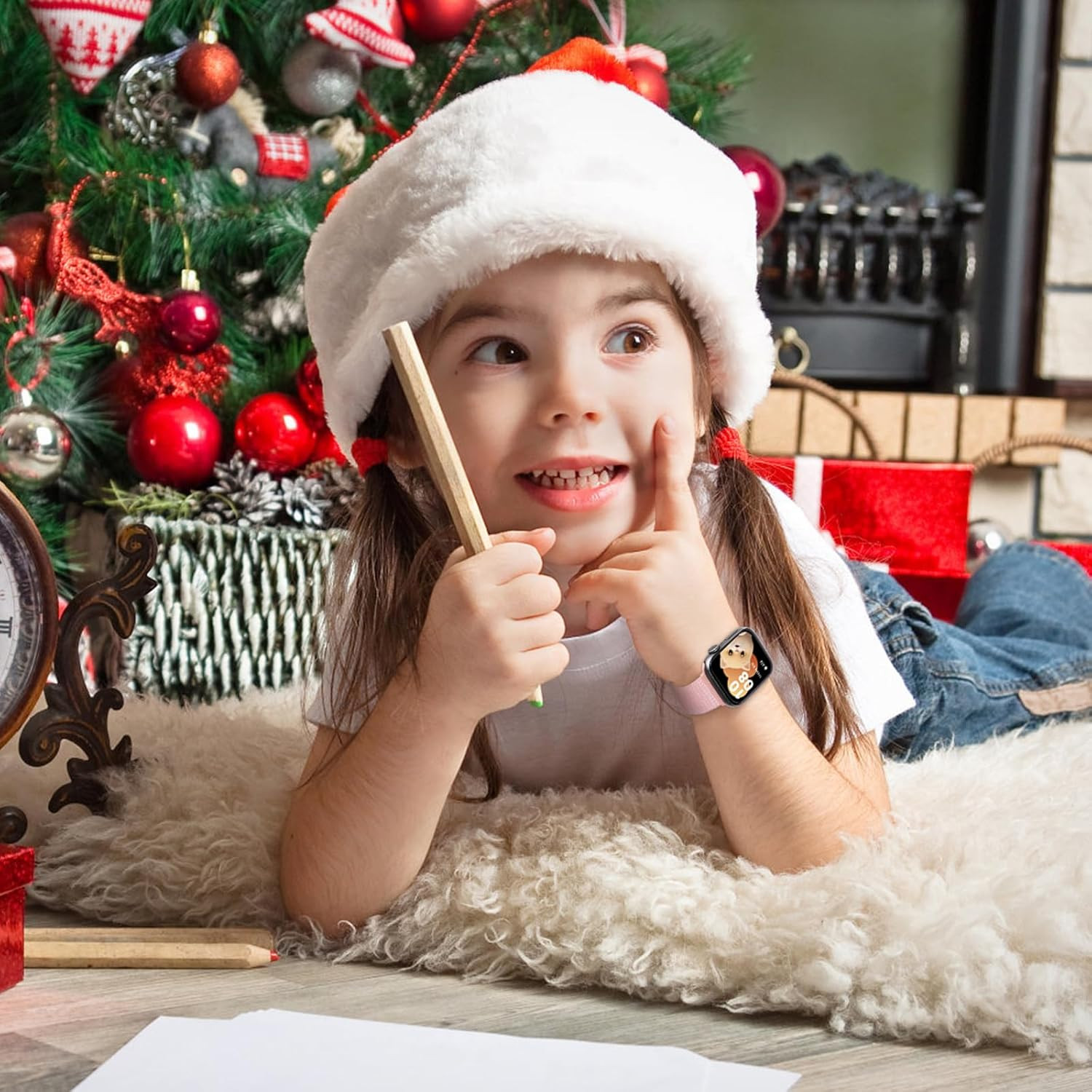 Sport Loop Bands Compatible with Kids Apple Watch Band, Soft Breathable Nylon St