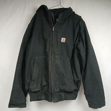 Carhartt FULL SWING Canvas Jacket Size LARGE OJ3371 BLACK