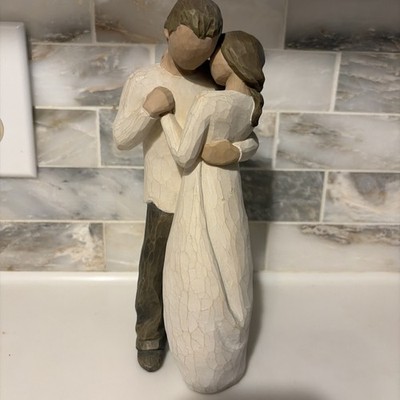 Willow Tree, 2003 Demdaco, Susan Lordi, PROMISE, Man & Woman Hugging Dancing