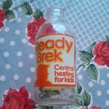 Ready Brek Breakfast Unigate Vintage Milk Bottle 1 Pint Advertising Glass