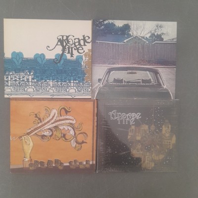 JOB LOT OF 4 X ARCADE FIRE CDS - ARCADE FIRE THE SUBURBS FUNERAL NEIGHBOURHOOD