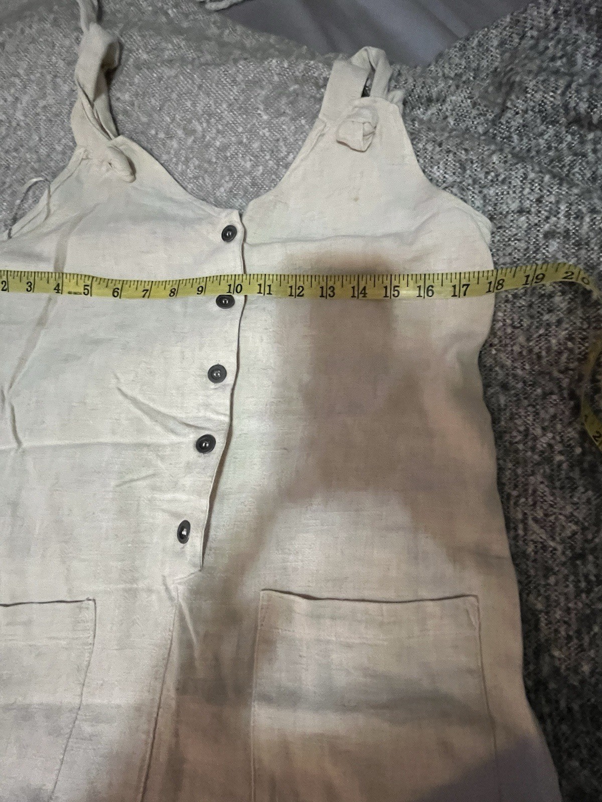 Lost + Wander Cream Button Down Ajustable Straps … - image 10