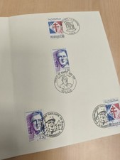 Lot timbres France Charles de Gaulle Croix de Lorraine oblitérés philatélie