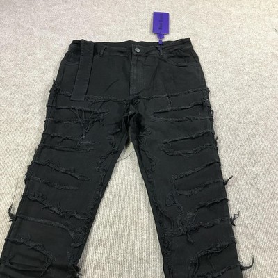Guapi Blood Diamond Jeans Mens 36 Distressed Flare Limited Edition