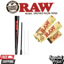 RAW Perfect Cone Maker + 2 Organic KS Slim Papers + RAW Wide Perforated Tips