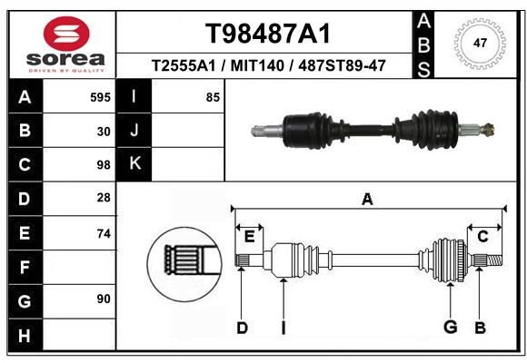 Cardan Mitsubishi L 200 Triton 2.5 DI-D anti vibration pour transmission 4x4 défectueuse