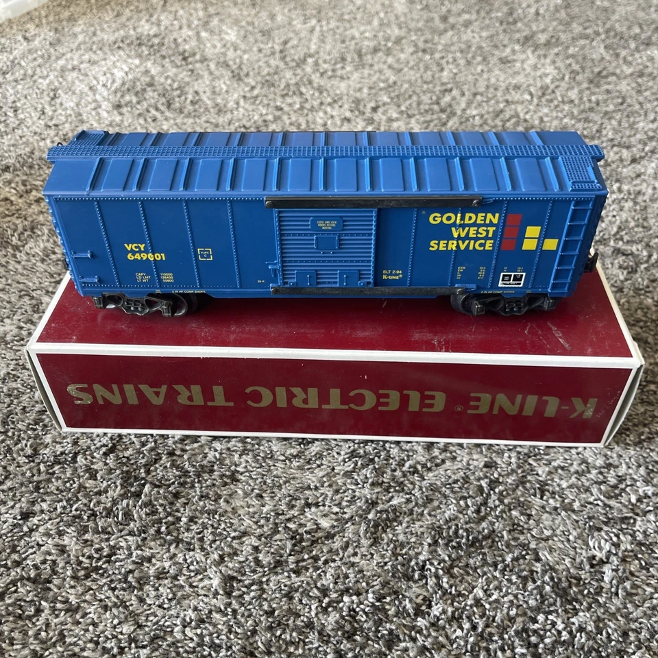 K-Line O/027 Golden West Service Single Door Freight Train Box Car K649001 Rare - Image 4 of 4