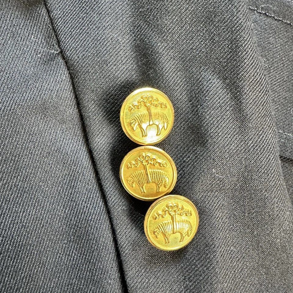 Blazer Brooks Brothers Meninos Loro Piana Capolavoro Lã Tamanho 14 Jaqueta Preta - Imagem 3 de 4