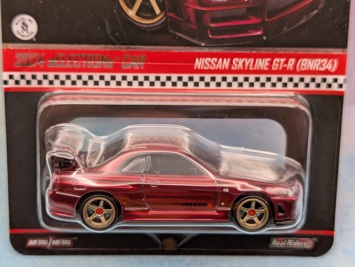 Hot Wheels 2024 RLC sELECTIONS NISSAN SKYLINE GT-R BNR34☆oxblood