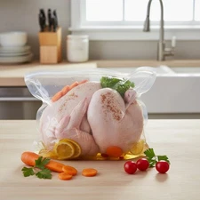 Leak-Proof Brine Bags with Double-Zip Seal - 4 Pack 22"x26" for Safe Brining