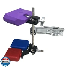 Jiayouy 2Pcs Percussion Jam Block with Cowbell Mount Holder Include Plastic H