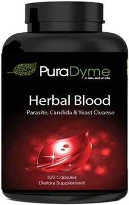 PuraDyme - 320 capsules Herbal Dietary Supplement Enzymes wormwood Detox Health