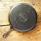 Vintage GRISWOLD Cast Iron SKILLET Frying Pan # 10 LARGE BLOCK LOGO - Ironspoon