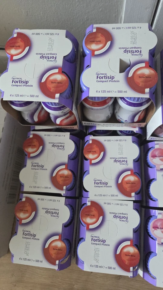 Nutricia Fortisip Compact PROTEIN Berries 4 Bottles 125ml 18G Protein