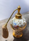 Vintage Limoges France Atomist Floral with Gold Perfume Bottle Atomizer — photo 2