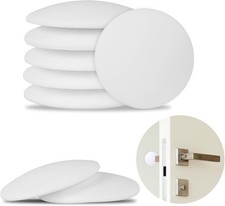 Door Stoppers for Wall, 8 Pack - 2" White Door Knob Wall Protectors, Covers Exis