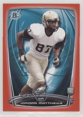2014 Bowman Rookies Red 187/199 Jordan Matthews #110 RC 0m0