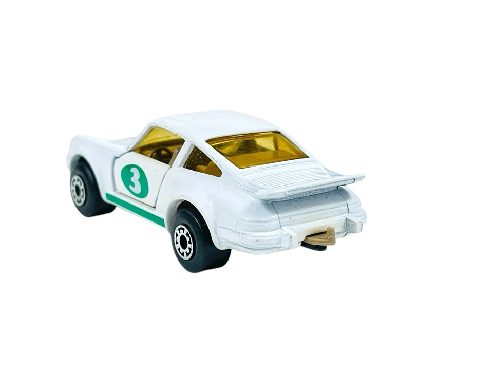 Matchbox Superfast MB3 blanco Porsche 911 Turbo - con caja de rejilla amarilla Foto 3 de 4