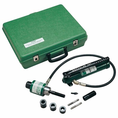 Greenlee 7646 11-Ton Hydraulic Knockout Driver with Hand Pump for